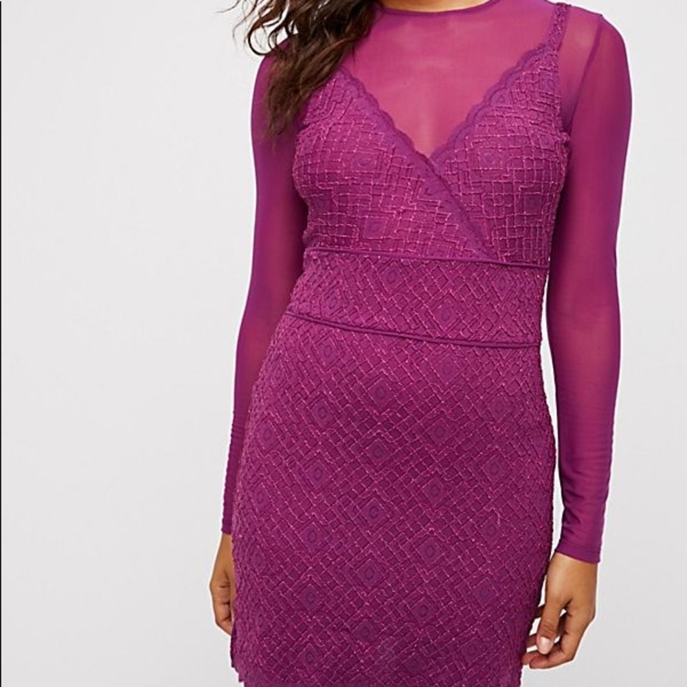 NWT free People Jeanne Twofer Bodycon Dress